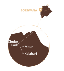 BOTSWANA 10J9N Safari fly in Botswana