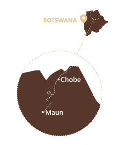 BOTSWANA 7J6N Botswana en bivouac
